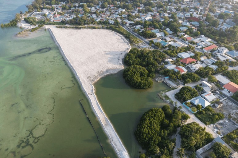 Addu Nature Park endangered (savemaldives campaign) aerial