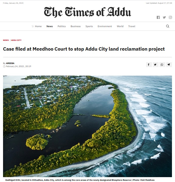 Addu court case filed [SaveMaldives]