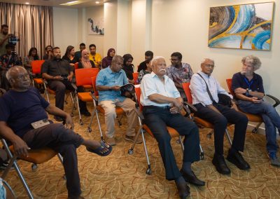 Dr Tom Goreau Lecture, Maizan family, #saveMaldives