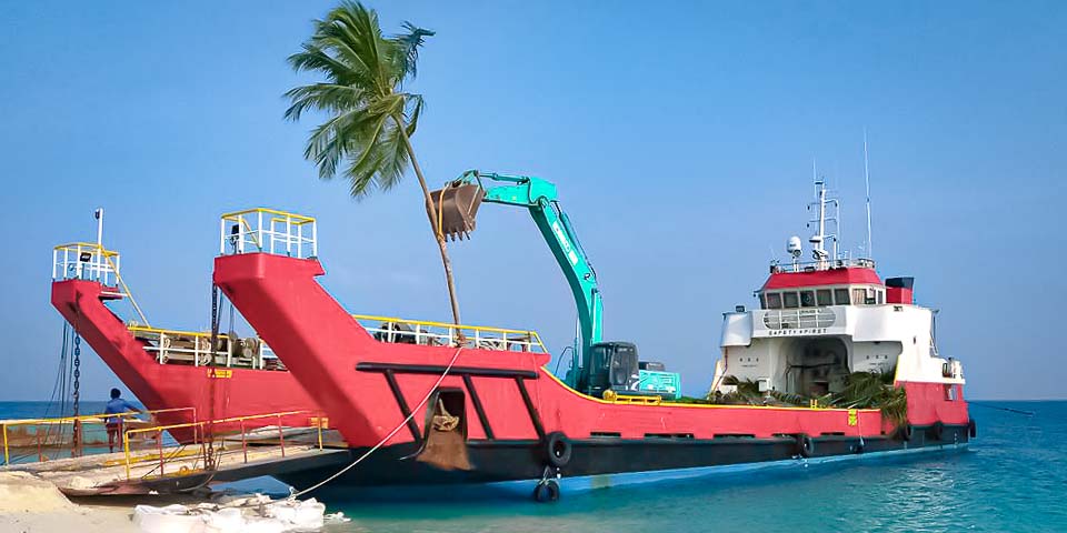savemaldives treegrab Maldives environmental campaign